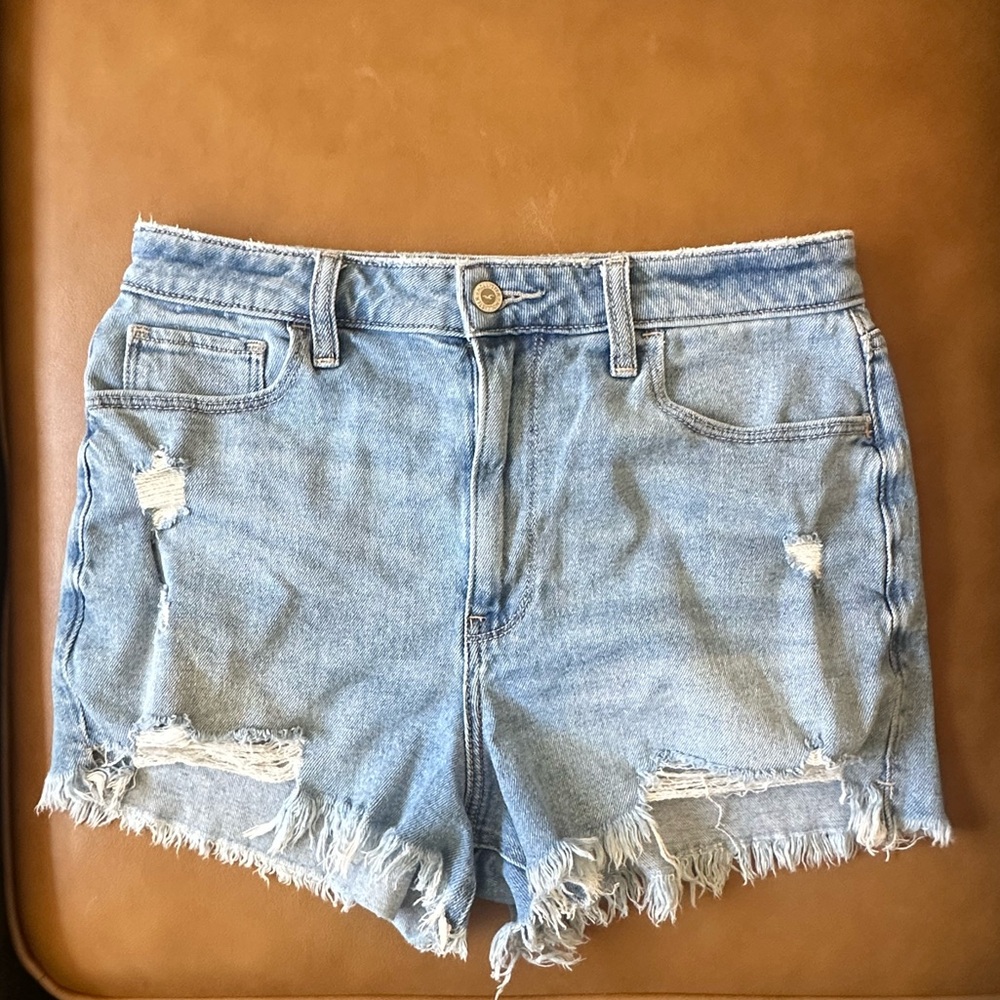 Hollister Light Blue Denim Shorts
